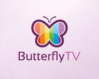TV Butterfly Logo - Butterfly TV Designed by DeepBlue | BrandCrowd