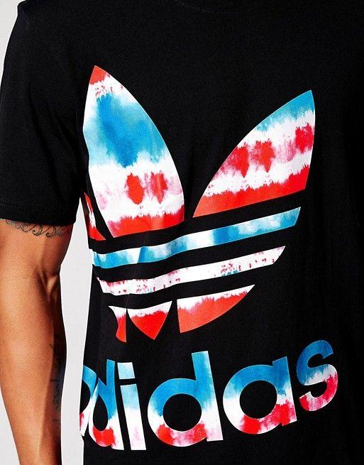 Adidas Tie Dye Logo - Adidas Originals. Adidas Originals T Shirt With Tie Dye Logo