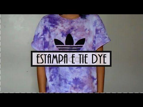 Adidas Tie Dye Logo - DIY: Tie Dye e Estampa Adidas fake