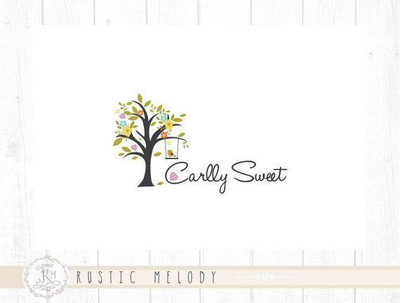 Tree Bird Logo - Tree Logo Design Children Logo Design Little Bird Logo | Etsy