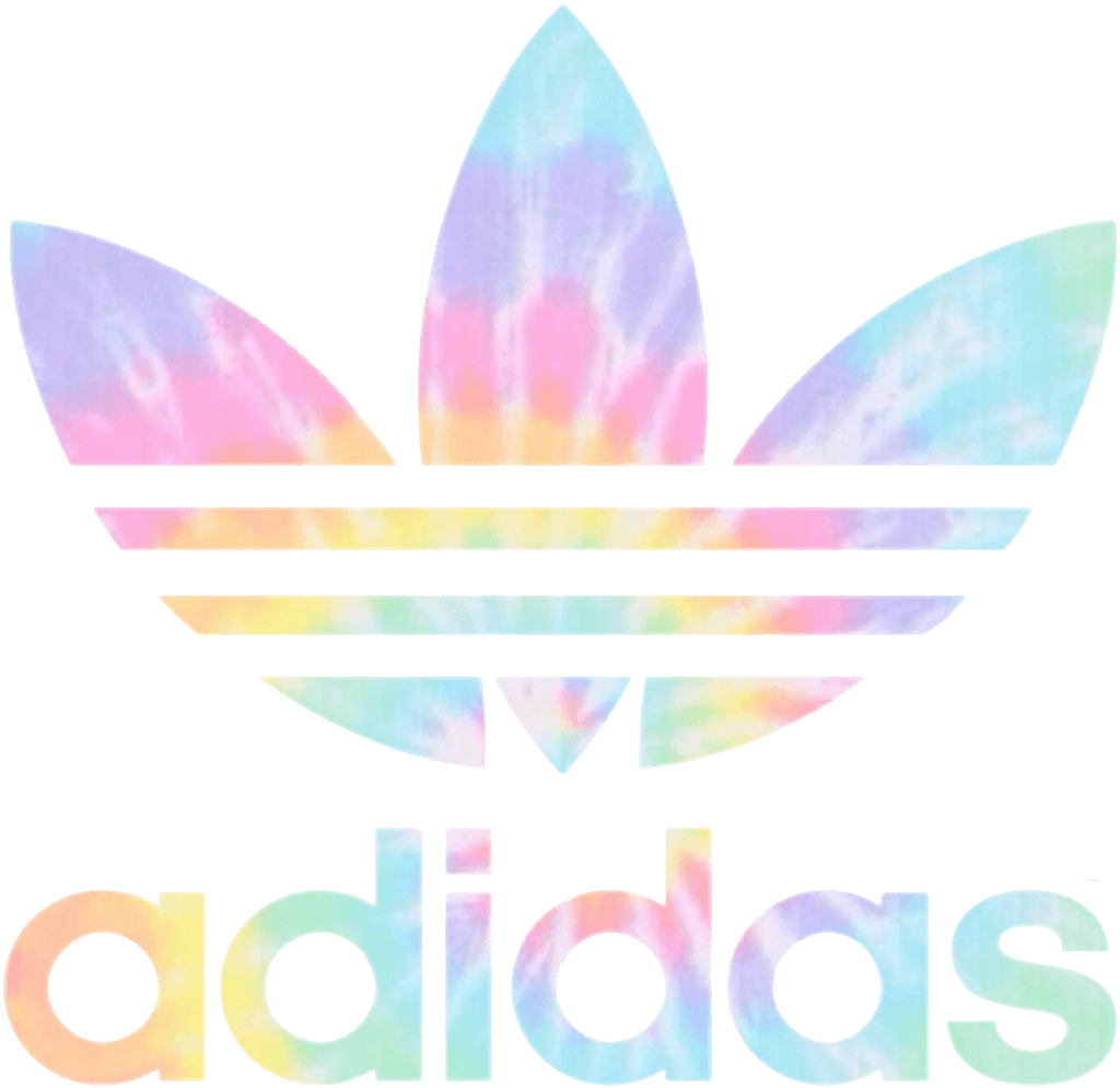 Adidas Tie Dye Logo - adidas tumblr tiedye sticker rainbow remixit...