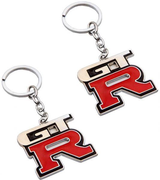 Two R Logo - Two pieces) Car Styling Nissan GTR/GT-R Logo Key chain and key ring ...