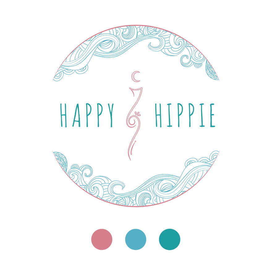 Happy Hippie Logo - Happy Hippie | Création logo | logo designs | Logo design, Logos ...
