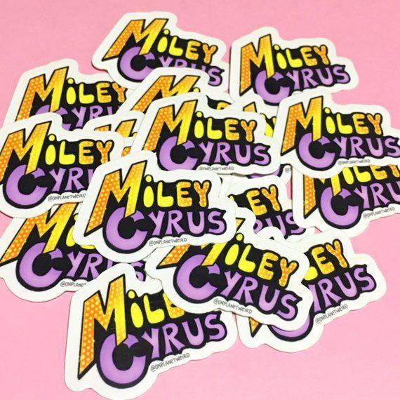 Happy Hippie Logo - Miley Cyrus Hannah Montana logo sticker Happy Hippie | Etsy