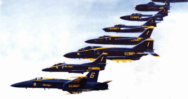 Blue Angels US Navy Logo - How the U.S. Navy Blue Angels have changed over the years – Orange ...