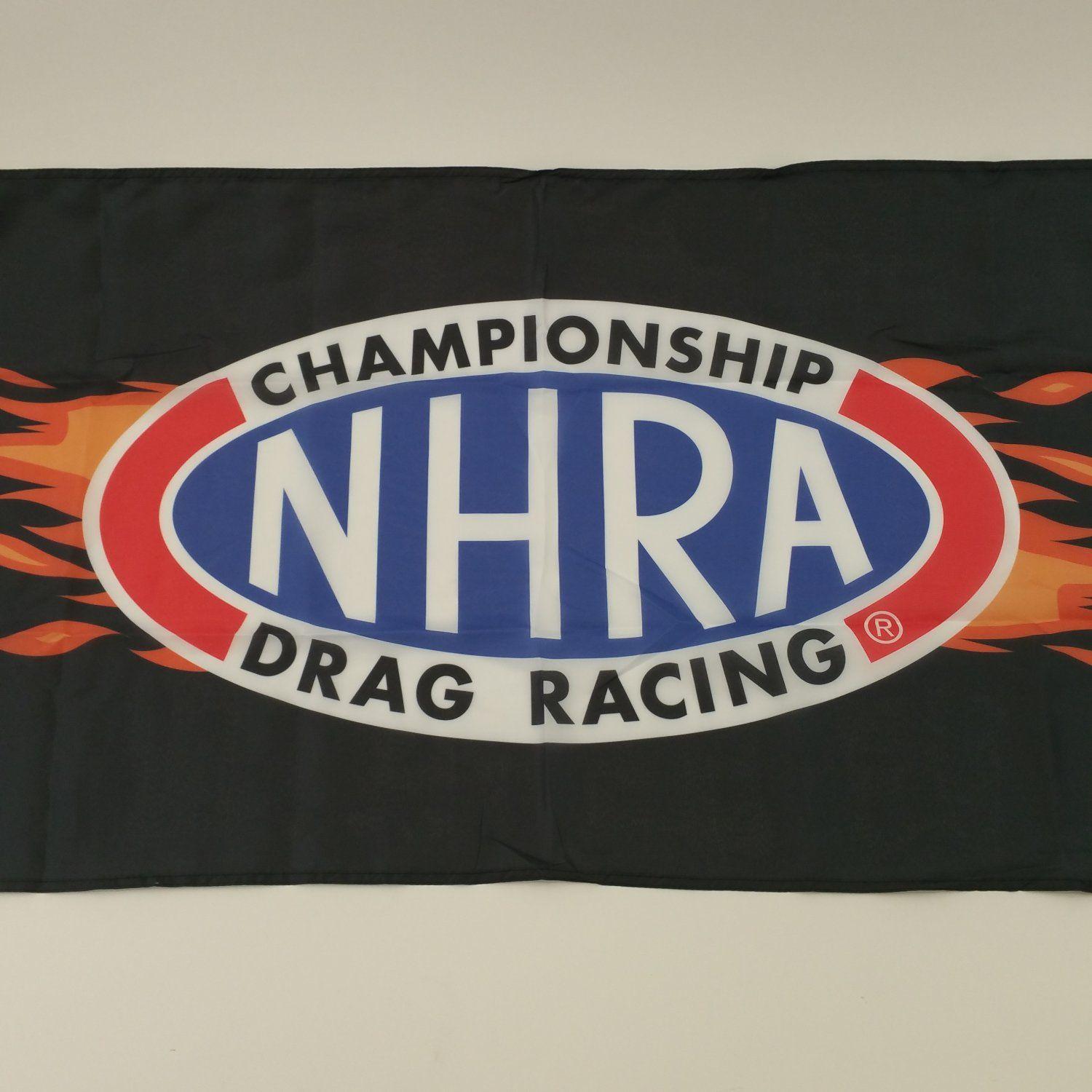 NHRA Drag Racing Logo - NHRA Champion Dragster Drag Racing Logo Banner Flag 2005 Garage Man