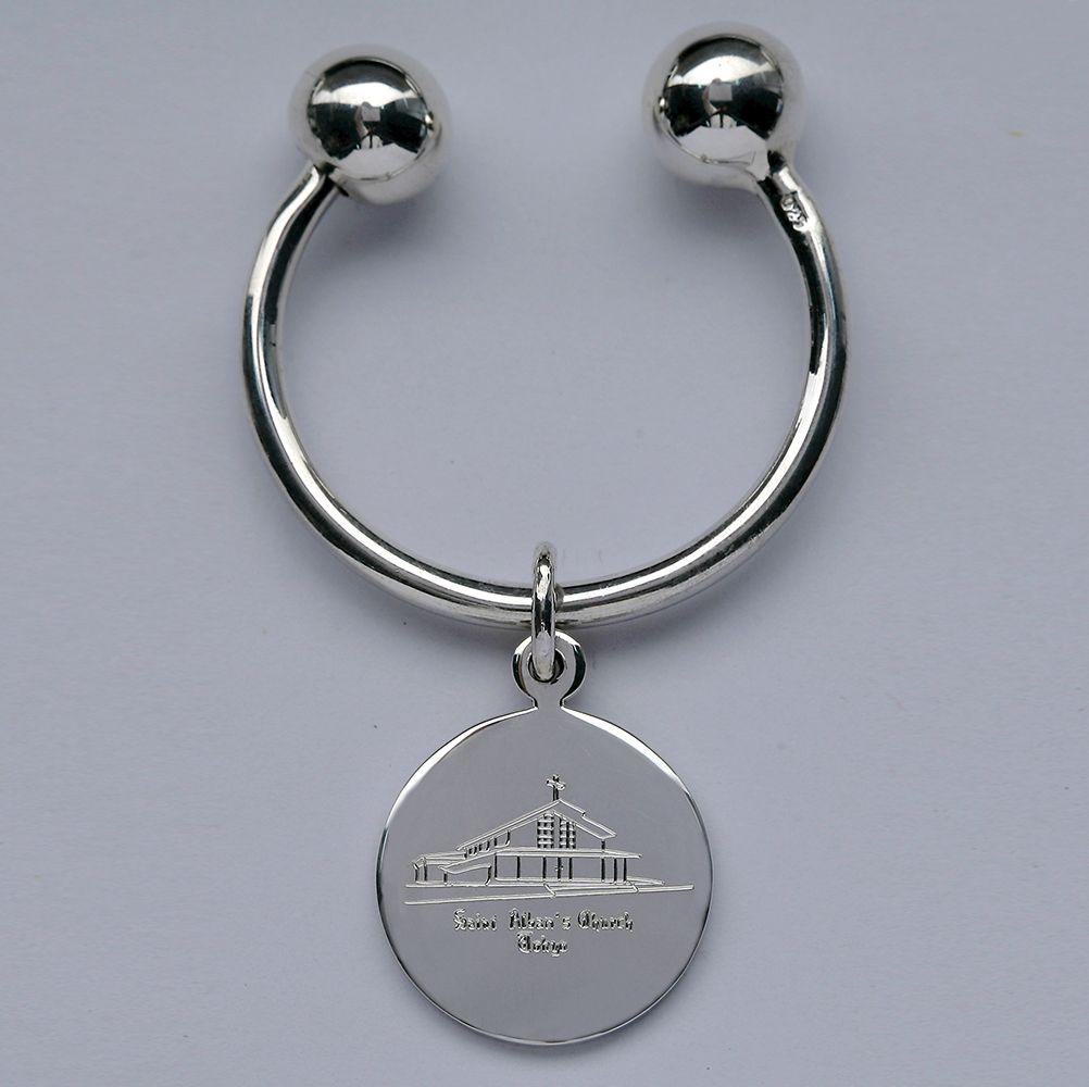 Silver Arc Logo - Sterling Silver Arc Screwball Key Ring — Kasumisou