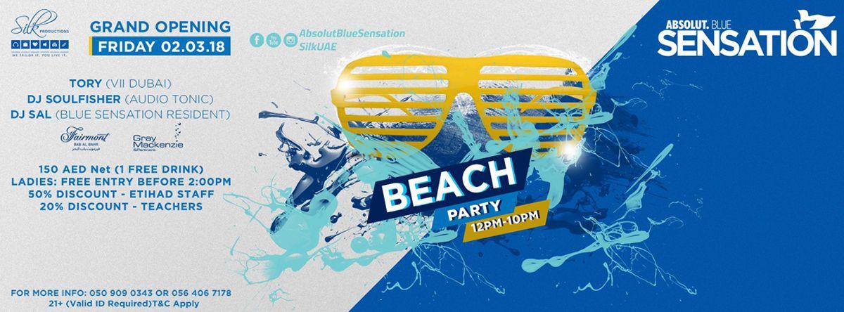 Blue Fairmont Logo - Absolut Blue Sensation Beach Party Fairmont Hotel. The Capital List