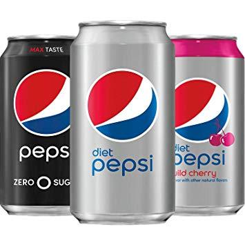 Diet Cherry Pepsi Logo - Amazon.com : Pepsi Zero Calorie Variety Pack with Diet Pepsi/Diet ...