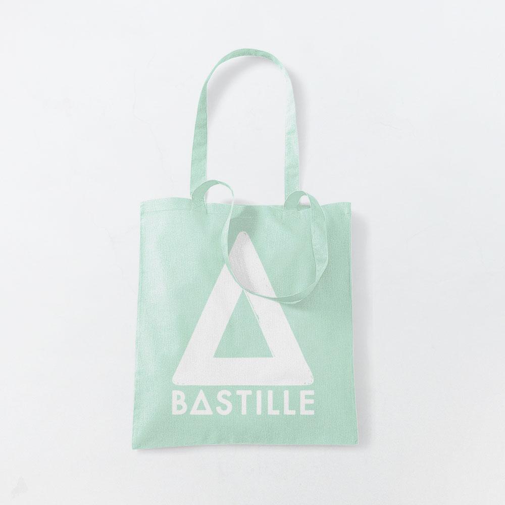 Bastille Logo - BASTILLE LOGO PASTEL MINT TOTE BAG | Tour merch | Bastille UK