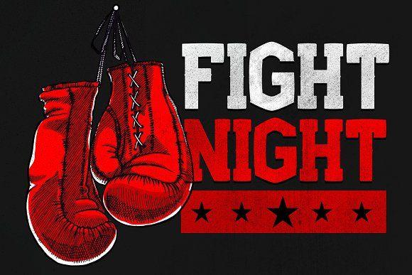 Boxing Game Logo - Boxing - Slab Serif Font ~ Slab Serif Fonts ~ Creative Market