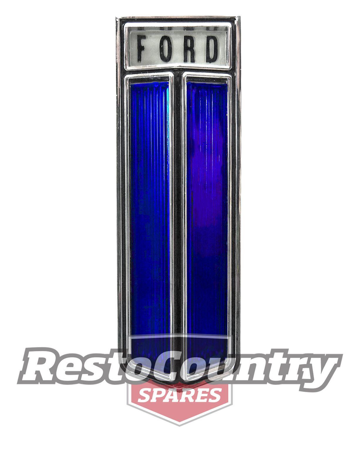 Blue Fairmont Logo - Ford Fairmont Grille Badge BLUE XT BRAND NEW Quality 302 351