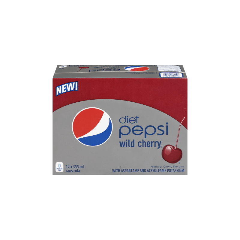 Diet Cherry Pepsi Logo - DIET WILD CHERRY PEPSI - 12 Pack