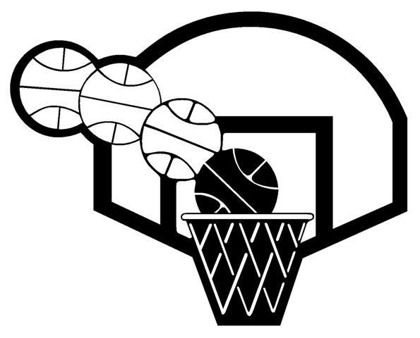 Basketball Hoop Logo - Basketball Hoop Decal Sticker