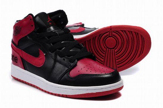 Jordan 1 Logo - Original Nike Air Jordan 1 Logo Black Red Sneakers | Buy Nikes ...