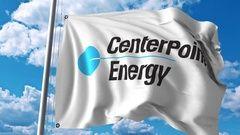 CenterPoint Energy Logo - Video: Waving flag with CenterPoint Energy logo. 4K editorial