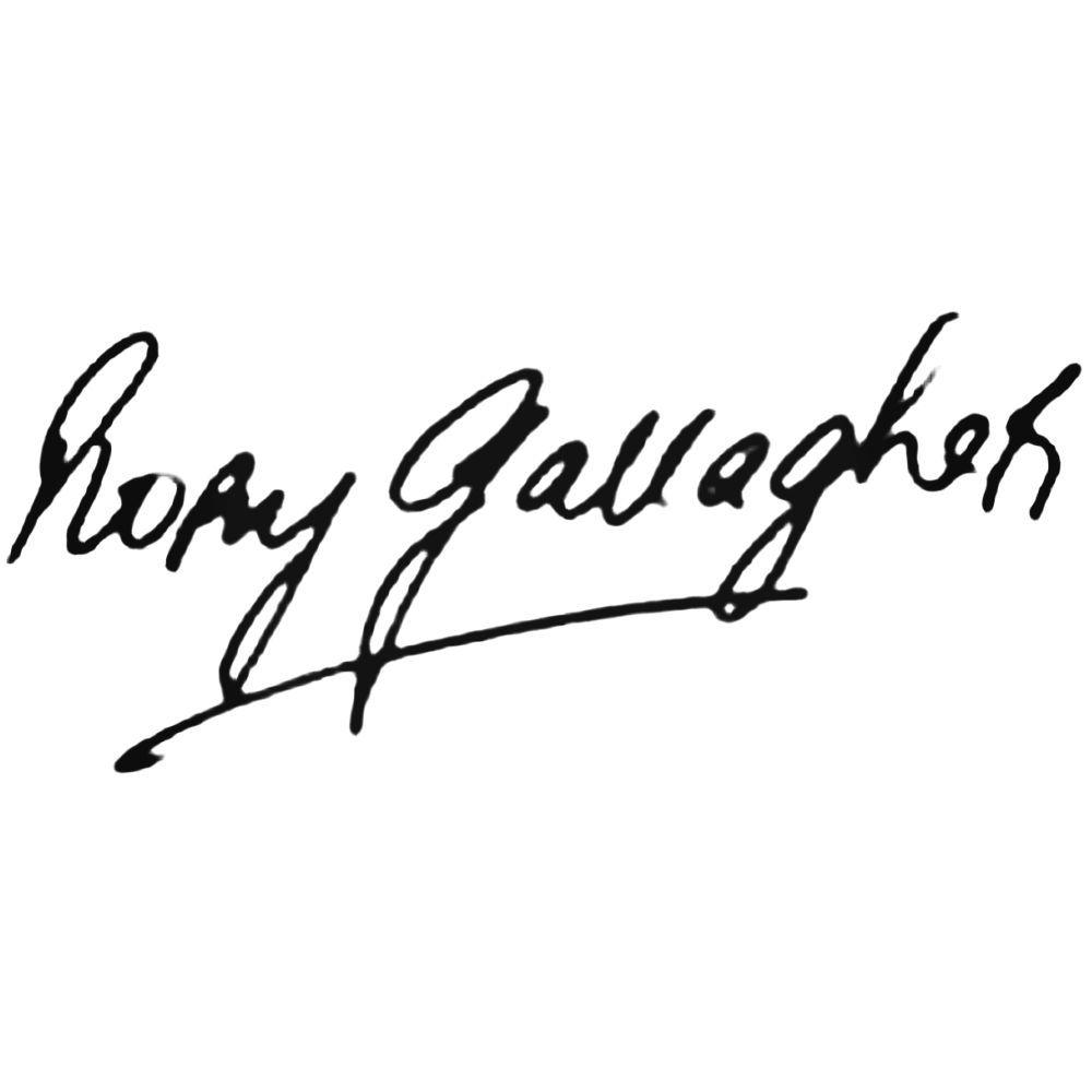 Rory Gallagher Logo - Rory Gallagher Band Decal Sticker BallzBeatz. com