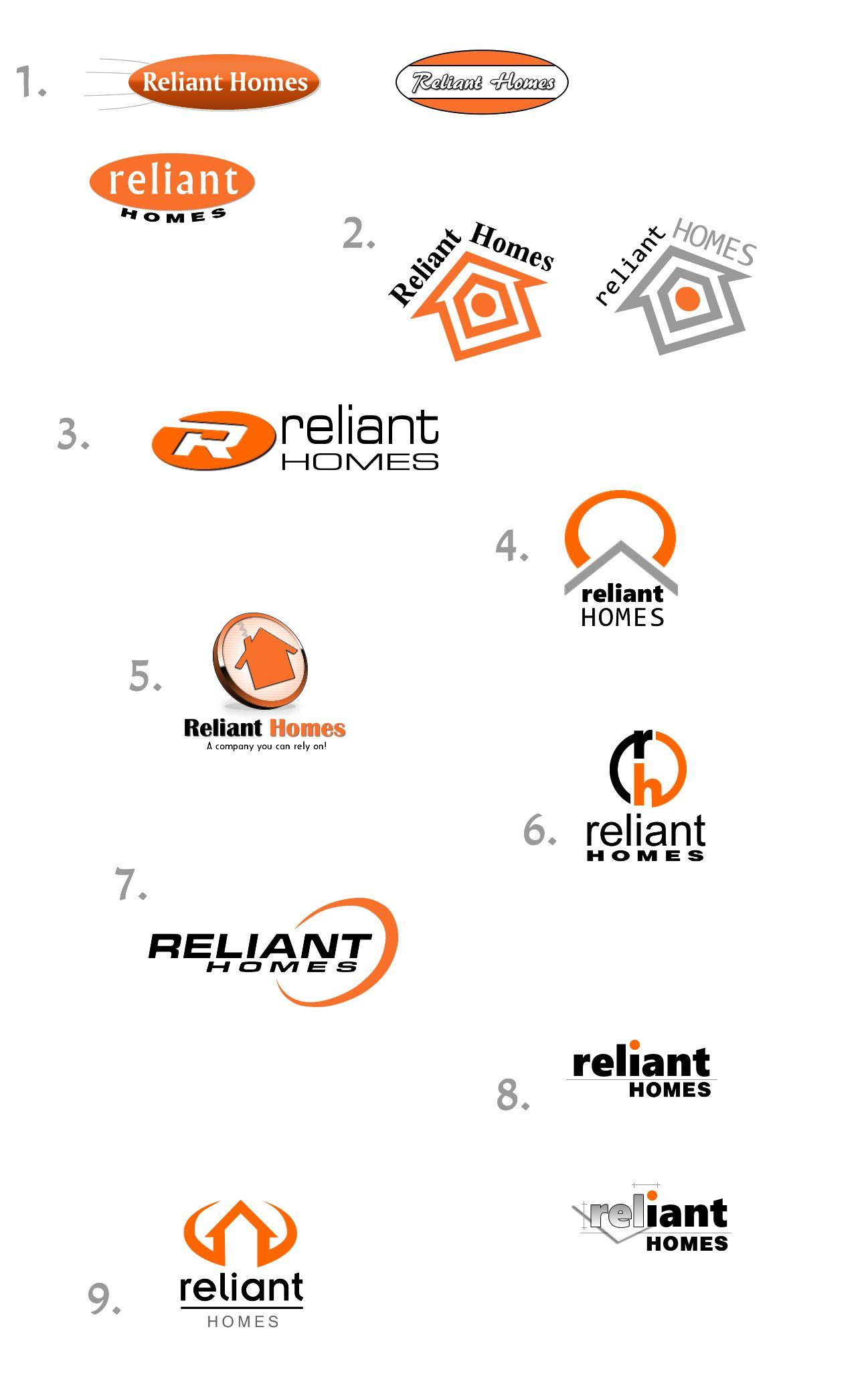 Orange Round Logo - Construction Web Design For Reliant Homes Website