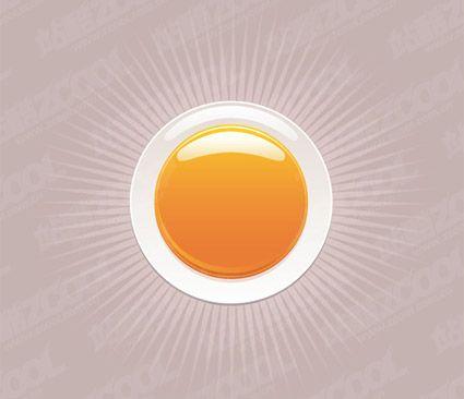 Orange Round Logo - Orange Crystal Round vector material_Download free vector, 3D model