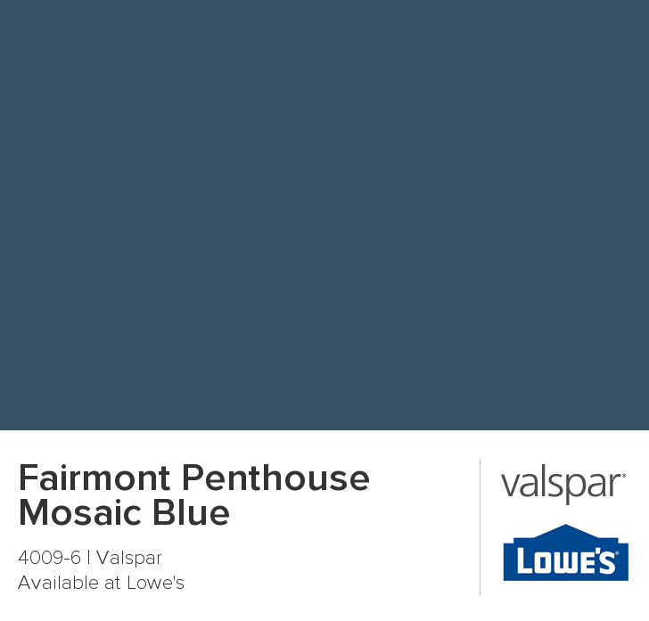 Blue Fairmont Logo - Fairmont Penthouse Mosaic Blue from Valspar | Kitchen in 2019 ...