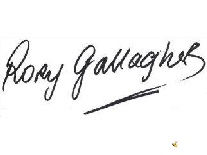 Rory Gallagher Logo - Rory Gallagher