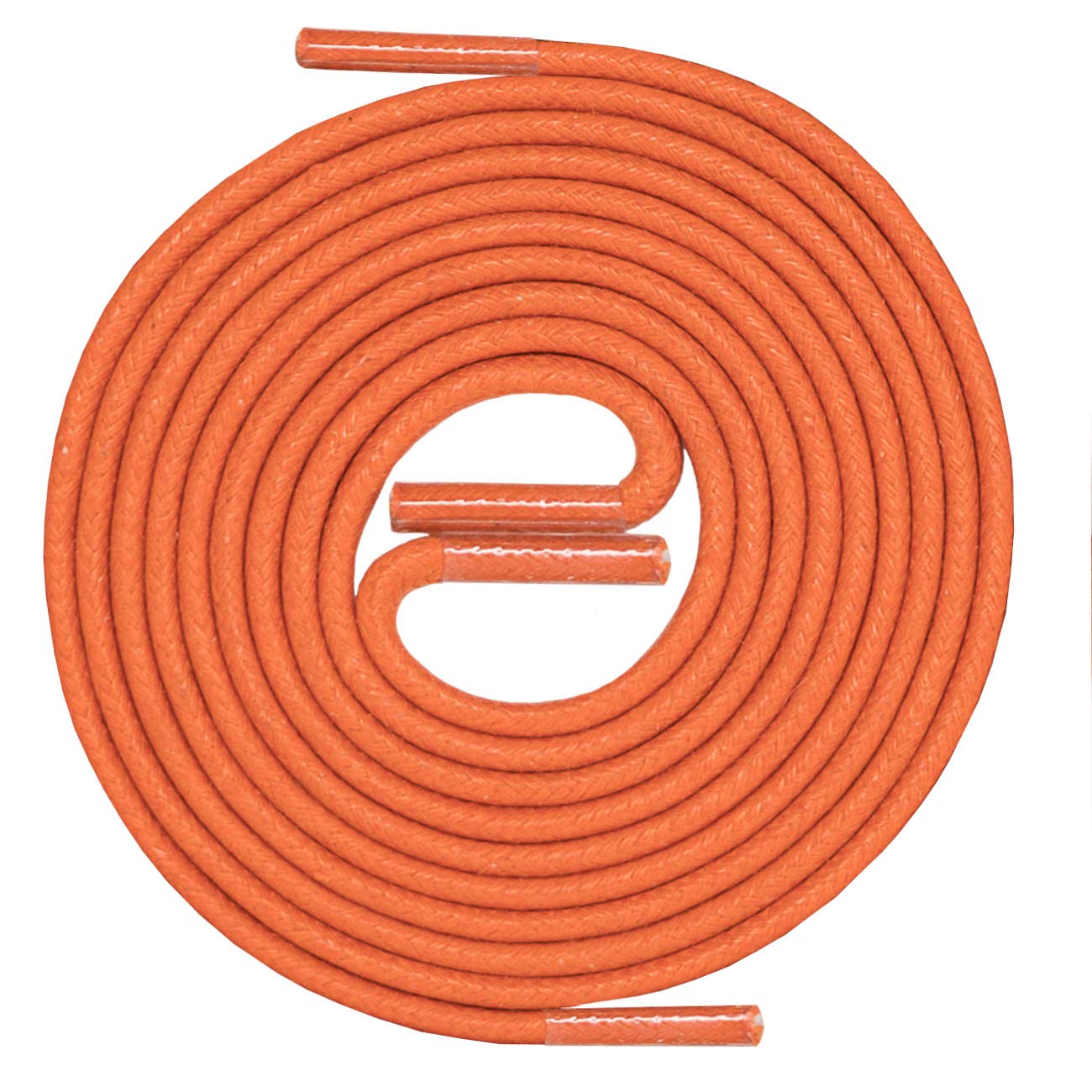 Orange Round Logo - ORANGE Round Waxed Shoe Laces Diameter Ø 2.5 mm 45cm to 150cm