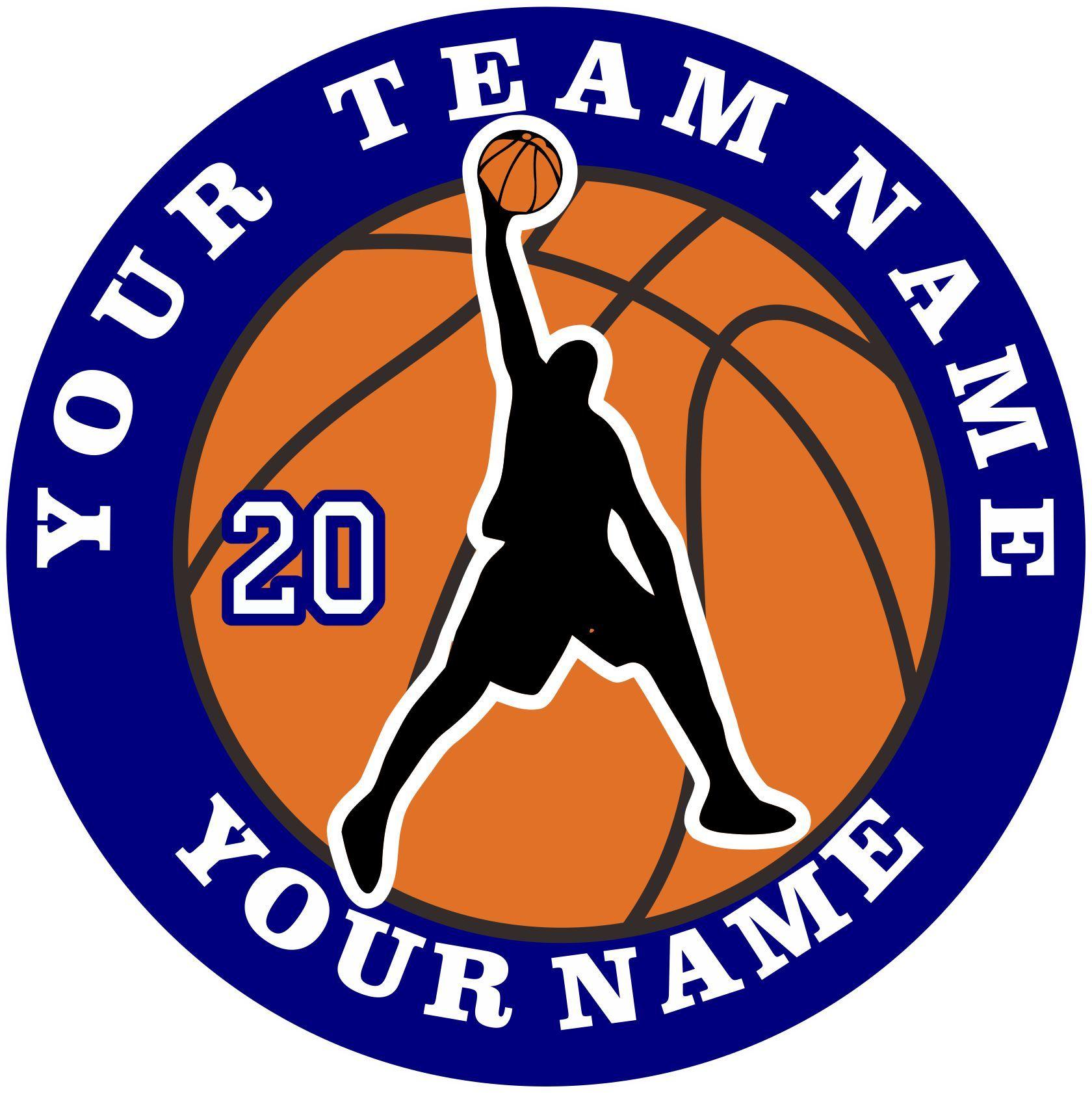 Custom Basketball Logo - Customized Basketball logo 08 [Basketball logo 08] - CAD$3.50 : iron ...