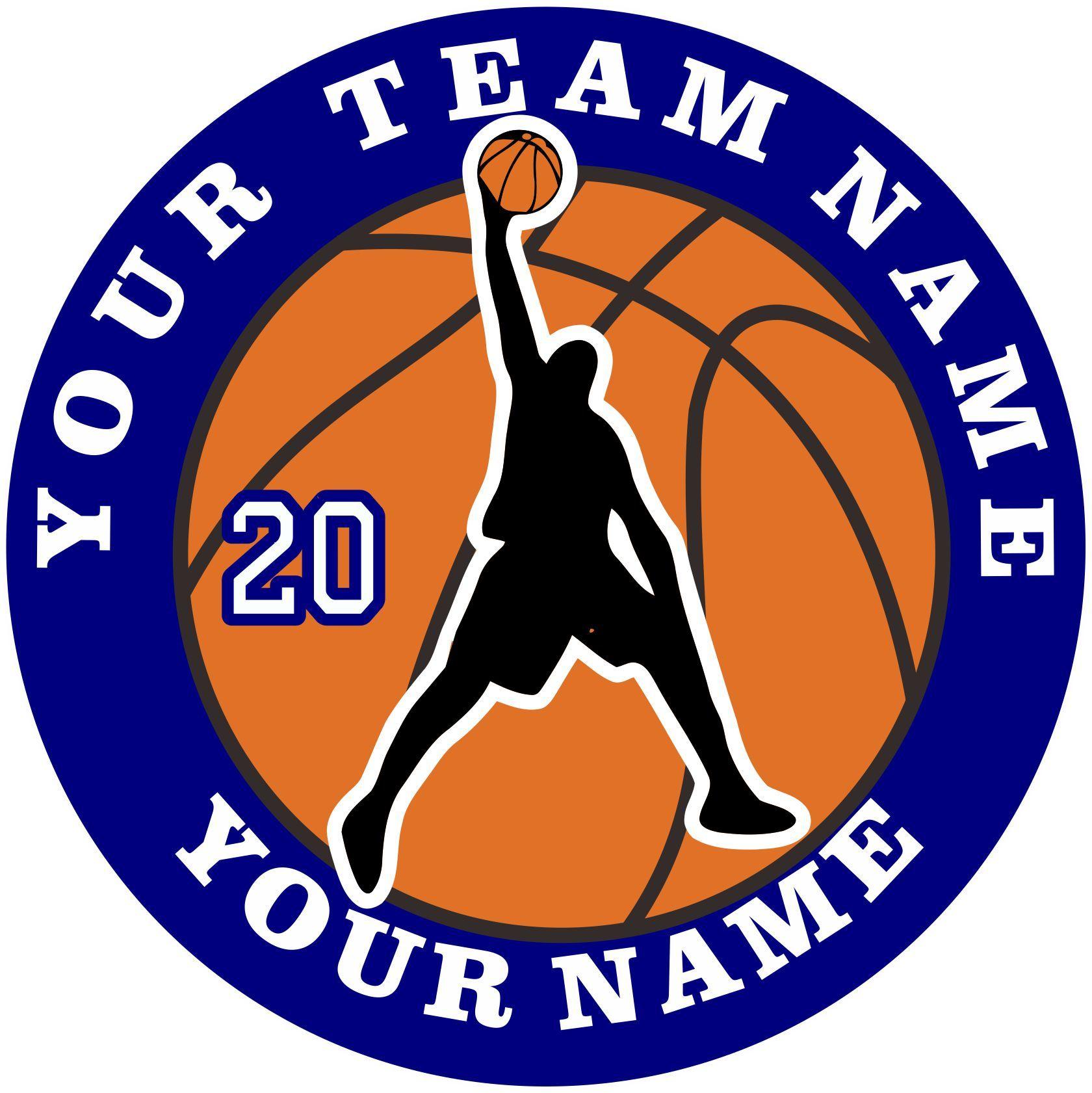 Create Your Own Basketball Logo - Customized Basketball logo 08 [Basketball logo 08] - CAD$3.50 : iron ...