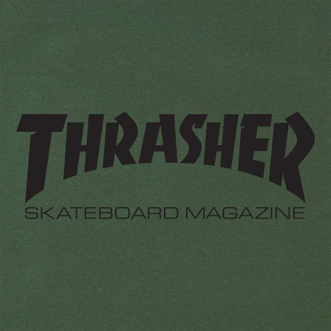 Thrasher Skateboard Magazine Logo - Thrasher Magazine Shop - Thrasher Skate Mag T-Shirt Army