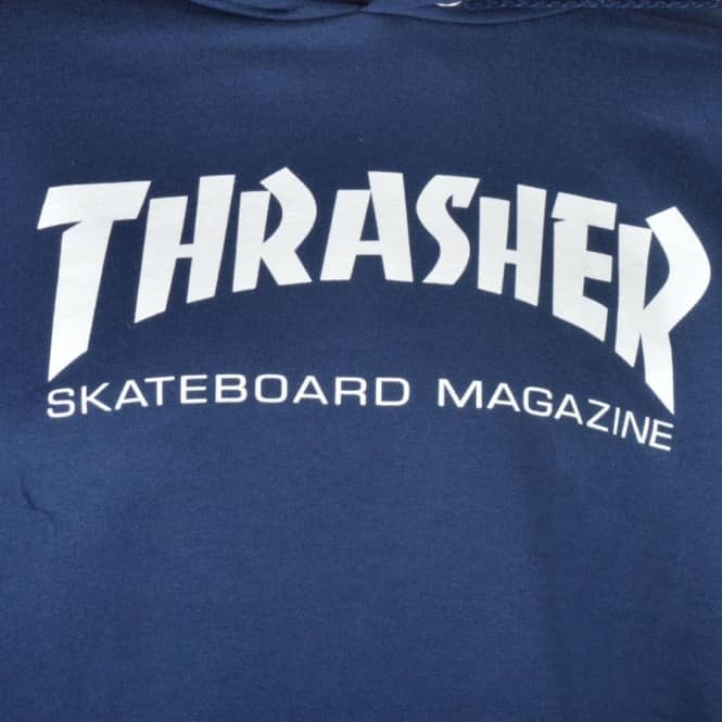 Thrasher Skateboard Magazine Logo - Thrasher Skate Mag Logo Hoodie - Navy - SKATE CLOTHING from Native ...