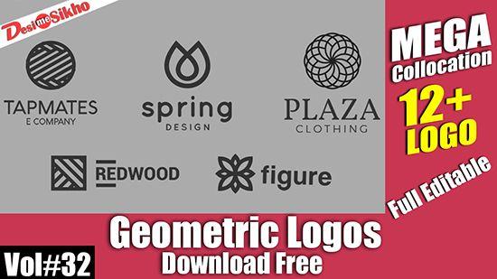 Cool Geometric Logo - Cool Geometric Logos Full Editable PSD File Download Free Vol#32 ...