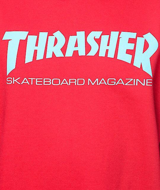 Thrasher Skateboard Magazine Logo - Thrasher Skate Mag Radical Red Pullover Hoodie | Zumiez