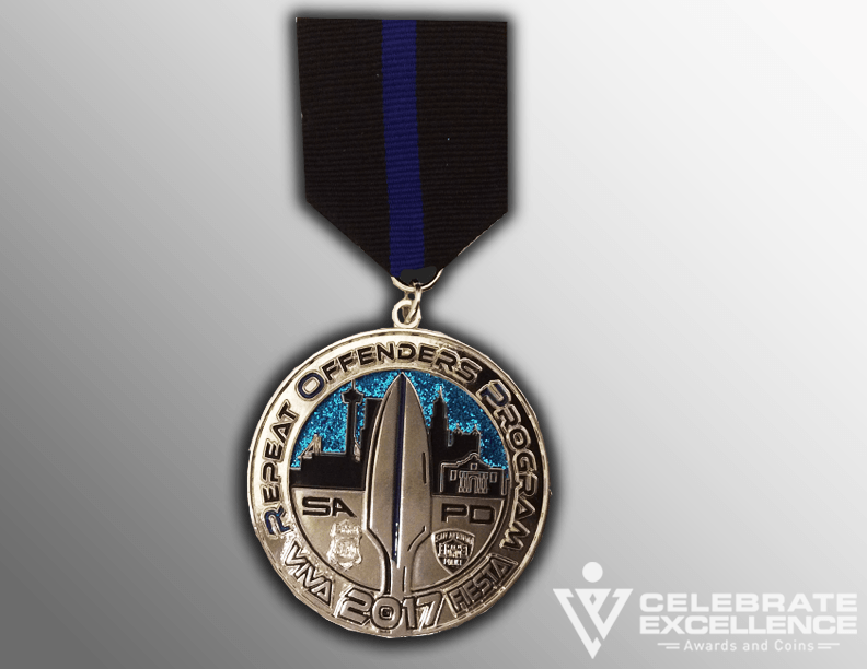 SAPD Blue Eagle Logo - SAPD Fiesta MedalsCelebrate Excellence