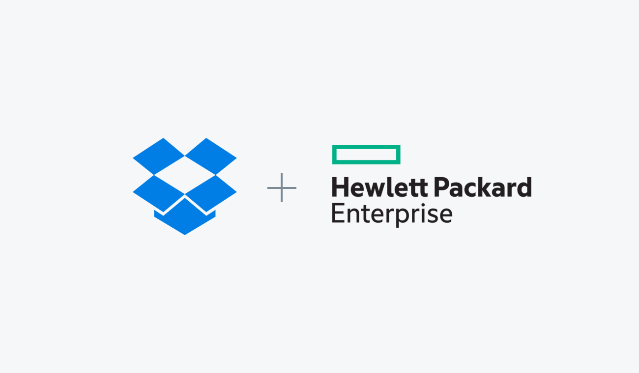 Hewlett-Packard Enterprise Logo - Dropbox and HPE partner to help enterprises