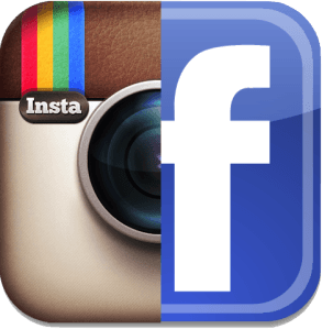 Facebook and Instgram Logo - Facebook Instagram With Logo Png Image