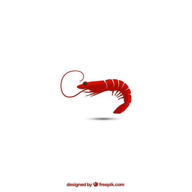 Red Shrimp Logo - Shrimp Vector