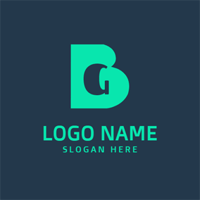 Blue and Green B Logo - Monogram Maker a Monogram Logo Design for Free