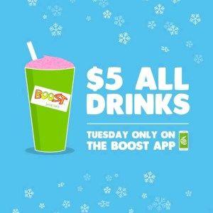 Boost Juice Logo - DEAL: Boost Juice App - $5 Drinks on Tuesday 30 October 2018 ...