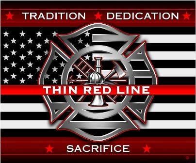 Thin Red Line Logo - Thin Red Line Fleece Throw Blanket
