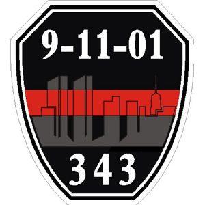 Thin Red Line Logo - FDNY 9-11-01 Thin Red Line - Sticker at Sticker Shoppe