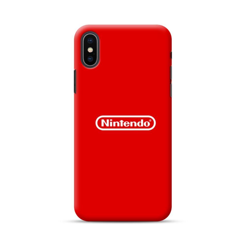 Red and Grey Nintendo Logo - Nintendo Logo iPhone XS Case