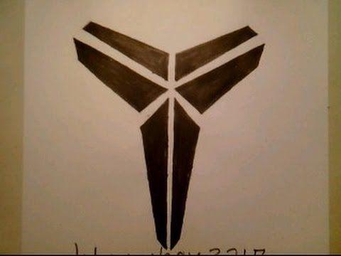 Koby Logo - How To Draw Kobe Bryant Logo Black Mamba OUT after scoring 60 pts in final  game Kobe Retires Tribute