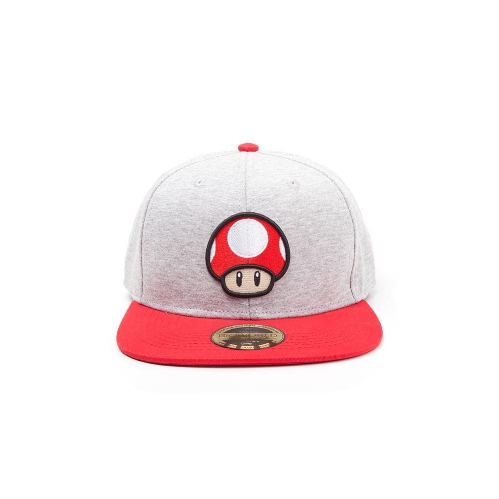 Red and Grey Nintendo Logo - Nintendo Nintendo Logo Snapback Cap Grey Red Mario G