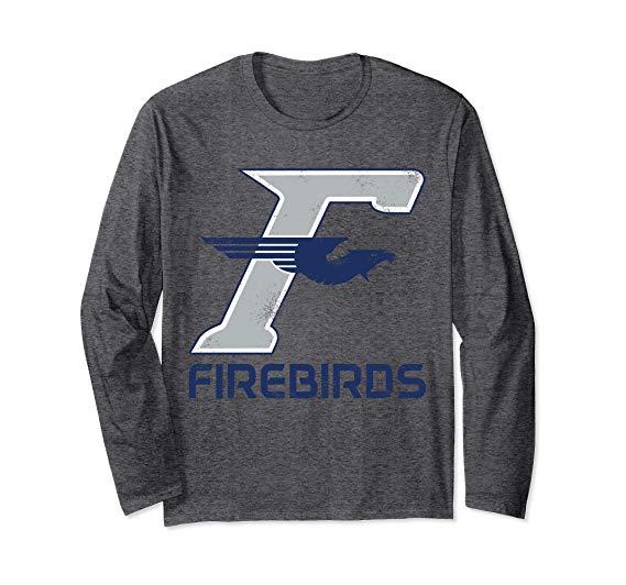 Blue Fairmont Logo - Kettering Fairmont Firebird F Logo Long Sleeve T Shirt