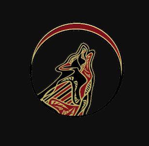 Black and Gold Wolf Logo - Tribal Black Wolf Gold Clothing | Zazzle