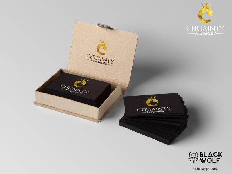 Black and Gold Wolf Logo - Certainty Logo By The Black Wolf Designs