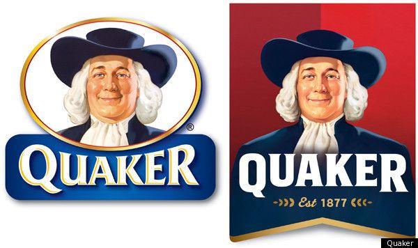 Quacker Logo - Quaker Oats Man 'Larry' Slims Down In Redesigned Logo | HuffPost