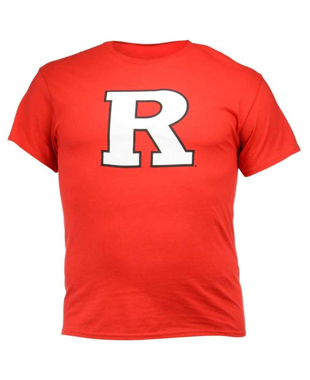 Big Red J Logo - Lyst - J America Men's Rutgers Scarlet Knights Big Logo T-shirt in ...