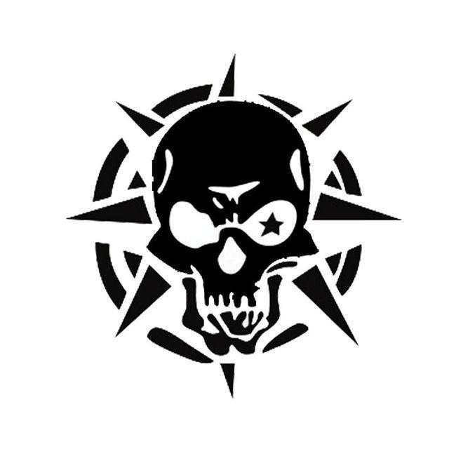Black and White Skull Logo - Aliexpress.com : Buy 14*15CM Storm Phantom Ghost Rider Skull Car ...