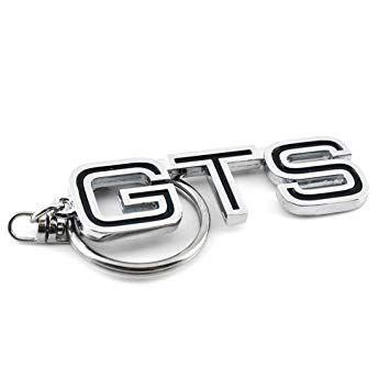 GTS Logo - Chrome Metal Car Key Chain Key Ring with GTS Logo
